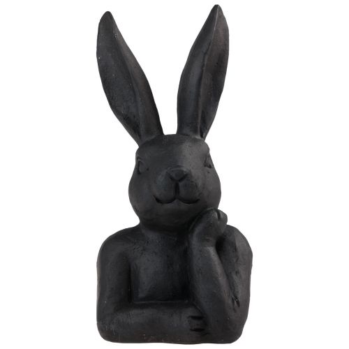Product Decorative Easter Bunny Black Bunny Bust Easter Decoration 22.5cm