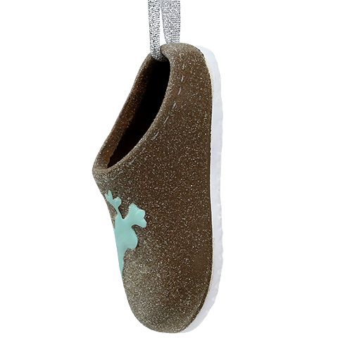 Product Decorative slippers 9.5cm brown 6pcs