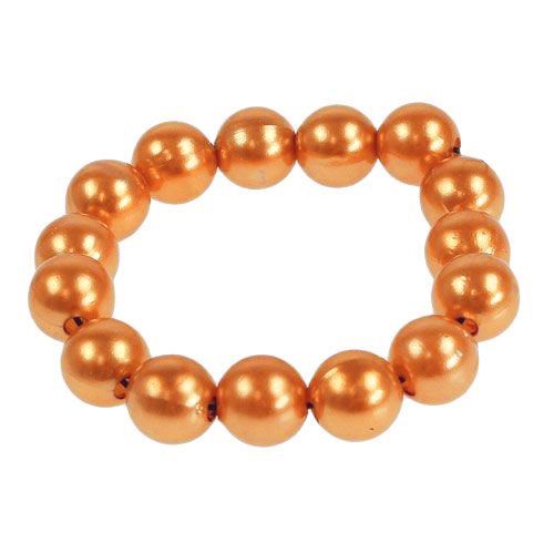 Floristik24 Deco beads orange 8mm 250p