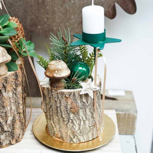 Floristik24 Decorative mushroom wood nature 5cm 6pcs