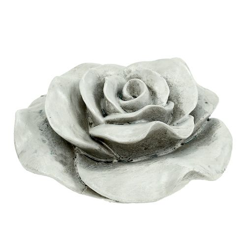 Floristik24 Decorative rose gray 13cm