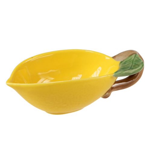 Decorative lemon bowl ceramic lemon bowl yellow 17×8cm