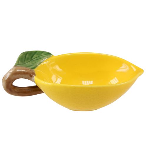 Product Decorative lemon bowl ceramic lemon bowl yellow 17×8cm