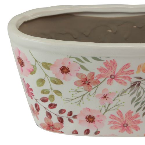 Product Decorative bowl with anemones ceramic bowl oval 27/23cm set of 2