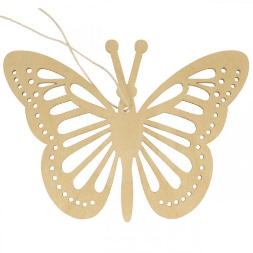 Product Decorative Butterflies Decoration Hanger Beige/Pink/Yellow 12cm 12 Pcs