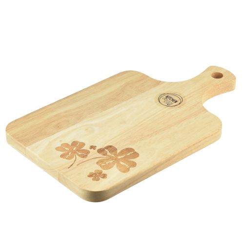 Floristik24 Decorative cutting board with clover leaves mango wood 38×22cm