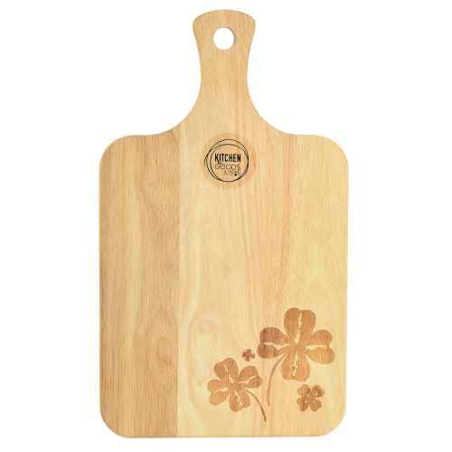Product Decorative cutting board with clover leaves mango wood 38×22cm