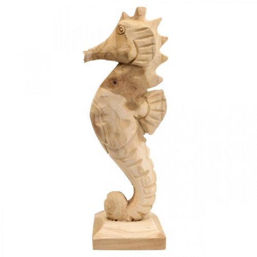 Floristik24 Decorative seahorse wood large, maritime decoration H38cm