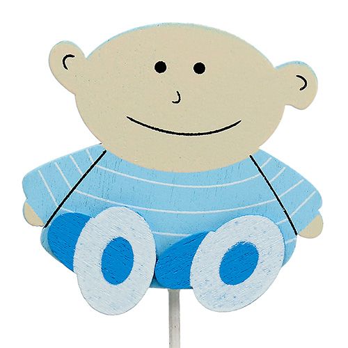 Product Decorative plug baby blue 5cm L25cm 20 pcs