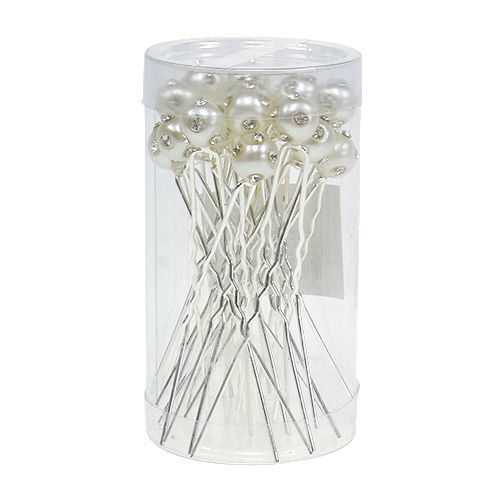 Floristik24 Decorative pin with pearl Ø9mm 20 pcs