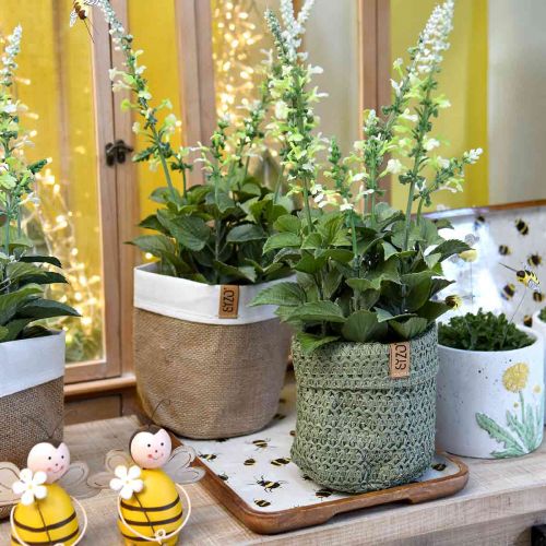 Floristik24 Deco tray wood square bees summer decoration tray 35×23.5×2cm