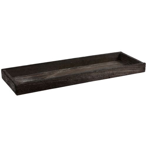 Floristik24 Decorative tray, oblong wooden tray, brown, rustic, 42×14×3cm