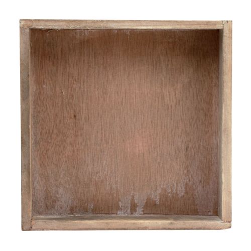 Product Decorative tray square wooden tray natural 20×20×3.5cm 2pcs