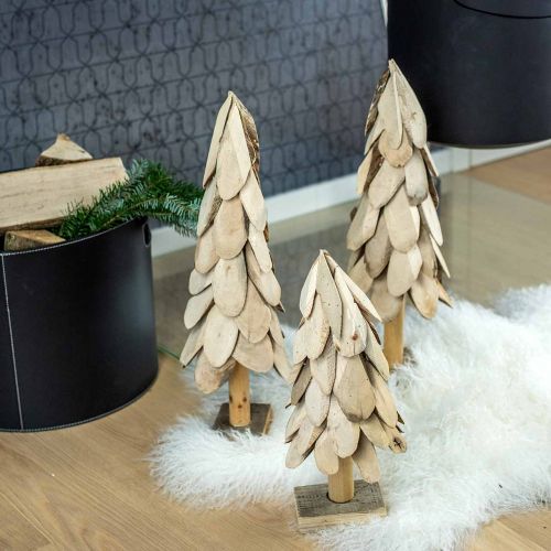 Product Deco Christmas tree wood rustic wood decoration Christmas H40cm