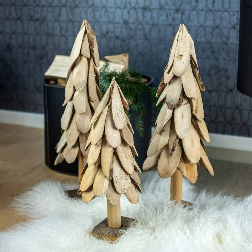 Product Deco Christmas tree wood rustic Christmas tree H55cm