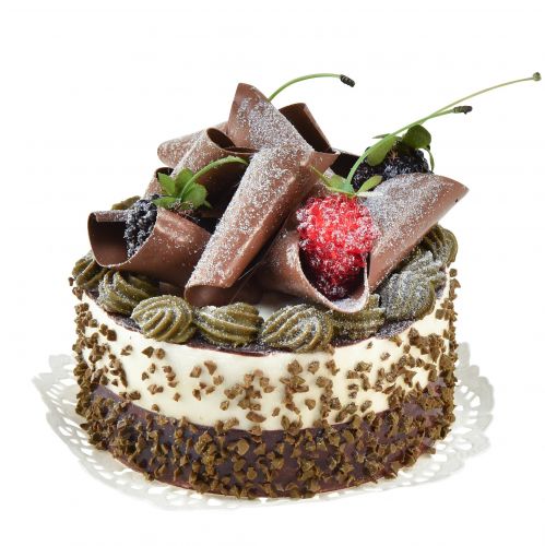 Floristik24 Decorative cake chocolate artificial cake dummy Ø10cm