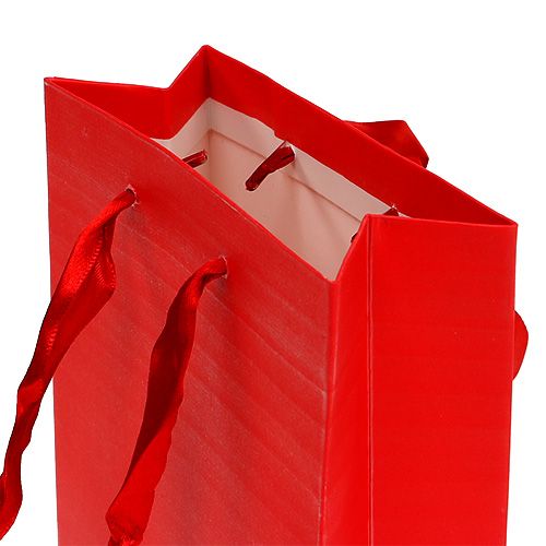 Floristik24 Deco bag for gift red 12cm x19cm 1pc