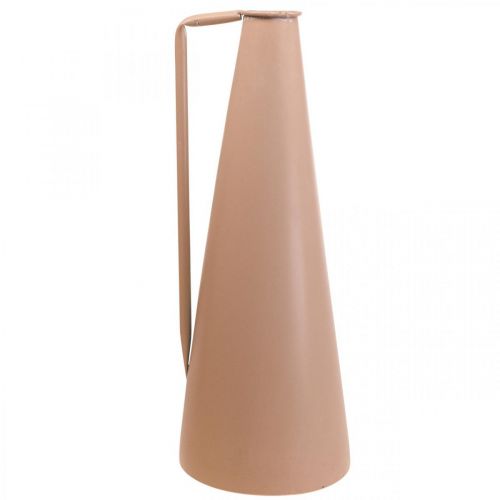 Product Decorative vase metal handle floor vase salmon 20x19x48cm