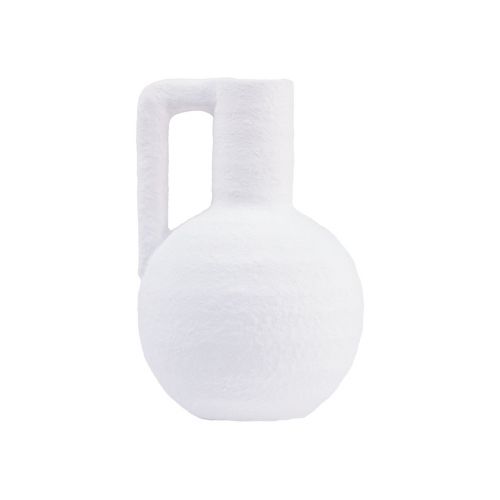 Floristik24 Decorative vase white mini flower vase with handle H15cm
