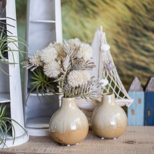Floristik24 Decorative vases, ceramic vases set spherical H10.5cm Ø9cm 3pcs