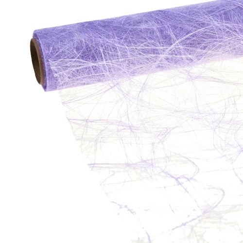 Deco fleece Sizoweb table runner purple 30cm 5m