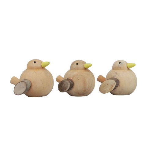 Product Decorative birds wooden birds table decoration spring nature 5cm 6pcs