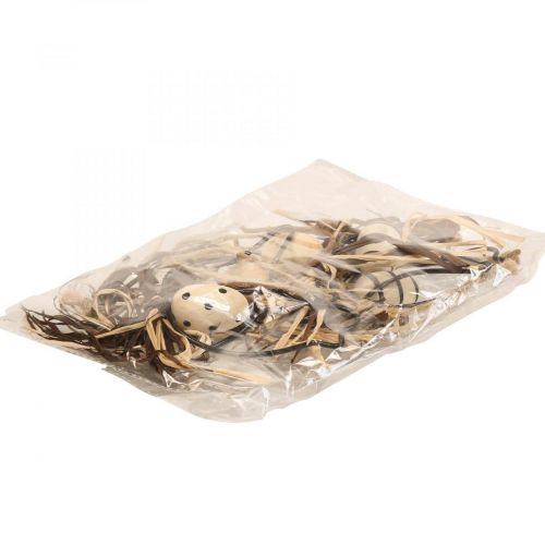 Product Decorative Birds for Hanging Black/Natural/Rust 8.5×7.5cm 6 pcs