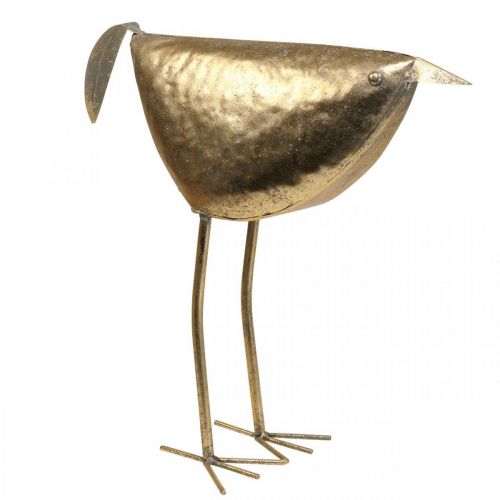 Floristik24 Deco bird Deco figure bird gold metal decoration 46×16×39cm