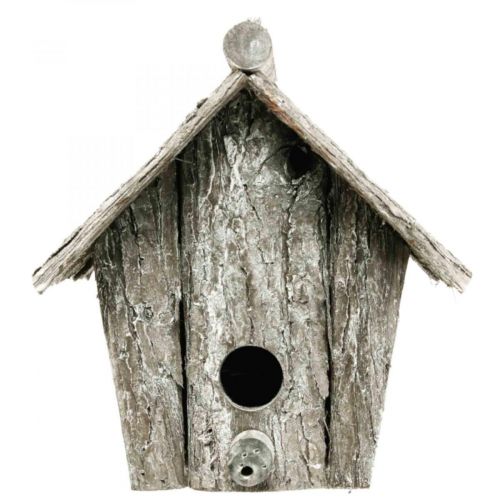 Product Decorative birdhouse for hanging Bird house decoration bark H21cm