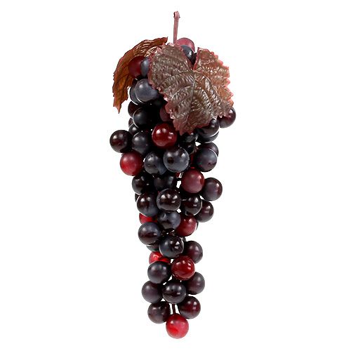 Floristik24 Deco grapes dark red 22cm