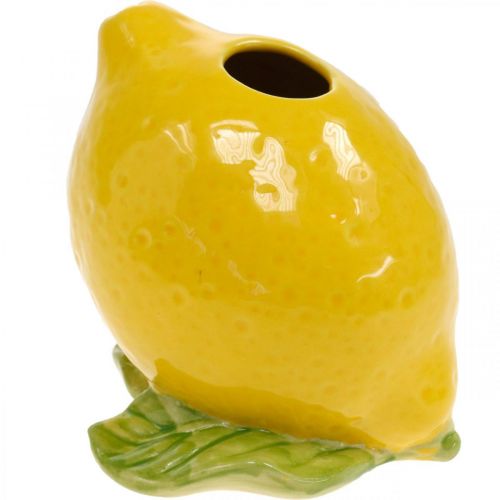 Floristik24 Flower Vase Deco Lemon Vase Ceramic Summer Decoration H11.5cm