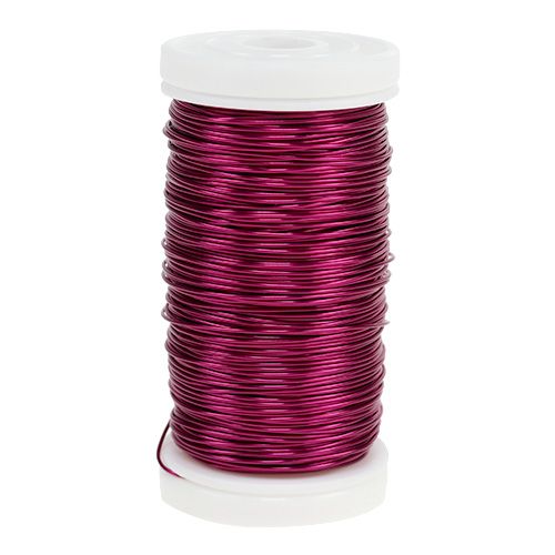 Floristik24 Deco Enameled Wire Pink Ø0.50mm 50m 100g