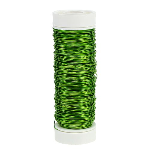 Floristik24 Deco enamel wire Ø0.30mm 30g 50m apple green