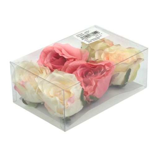 Floristik24 Artificial rose heads Ø9cm 6pcs