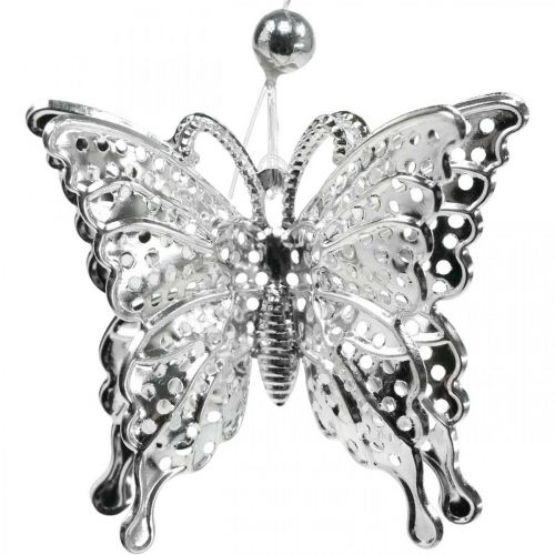 Product Decorative pendant butterfly, wedding decoration, metal butterfly, spring 6pcs