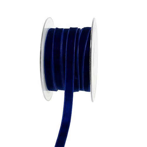 Product Deco ribbons Velvet Blue 10mm 20m