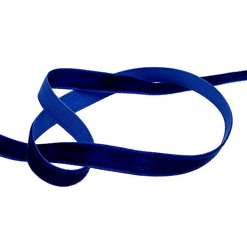 Product Deco ribbons Velvet Blue 10mm 20m