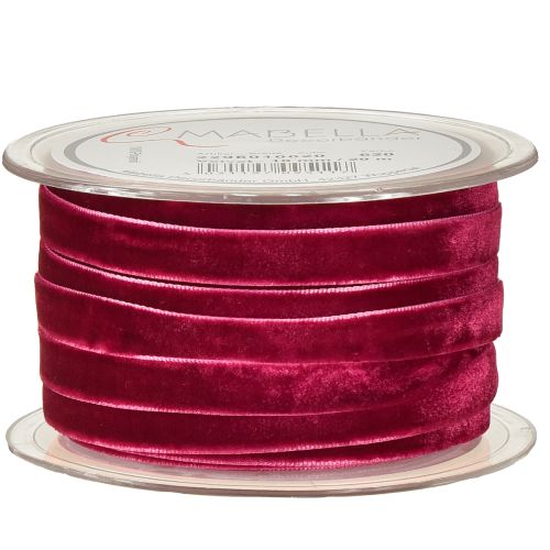Product Decorative ribbons Velvet Erika 10mm 20m