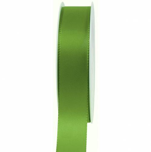 Floristik24 Gift and decoration ribbon green 25mm 50m