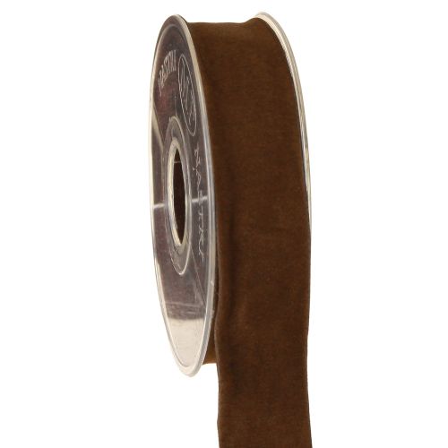 Decorative ribbon brown velvet ribbon jewelry ribbon 25mm 7m