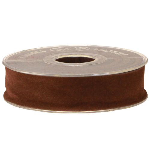 Product Decorative ribbon brown velvet ribbon jewelry ribbon 25mm 7m