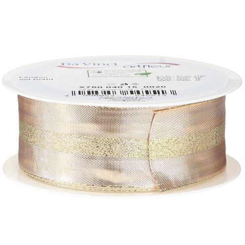 Product Decorative ribbon gold glitter ribbon Christmas ribbon 40mm 20m