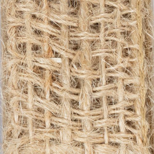 Product Decorative jute ribbon, natural, 25mm; jute ribbon; rustic gift ribbon, 10m