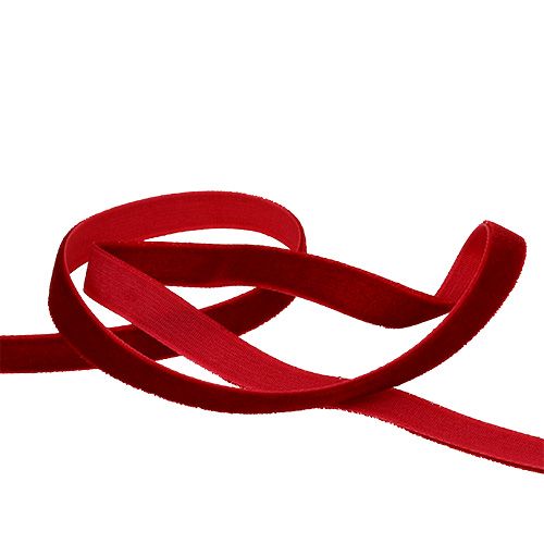 Product Deco ribbon red velvet 10mm 9.5m