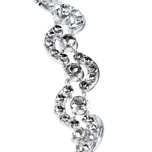 Gift ribbon for decoration silver shiny 10mm 9m | Floristik24.co.uk