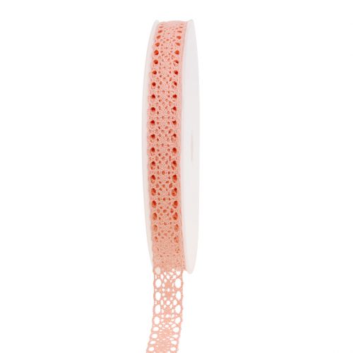 Decorative ribbon lace 16mm 20m salmon