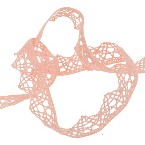Product Decorative ribbon lace 22mm 20m salmon