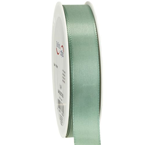Decorative ribbon taffeta ribbon gift ribbon green sage 25mm 50m