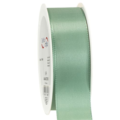 Decorative ribbon taffeta ribbon gift ribbon green sage 40mm 50m