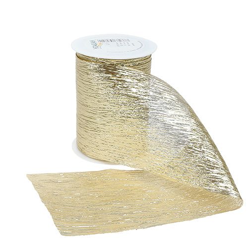 Floristik24 Deco ribbon table ribbon gold 10cm 8m